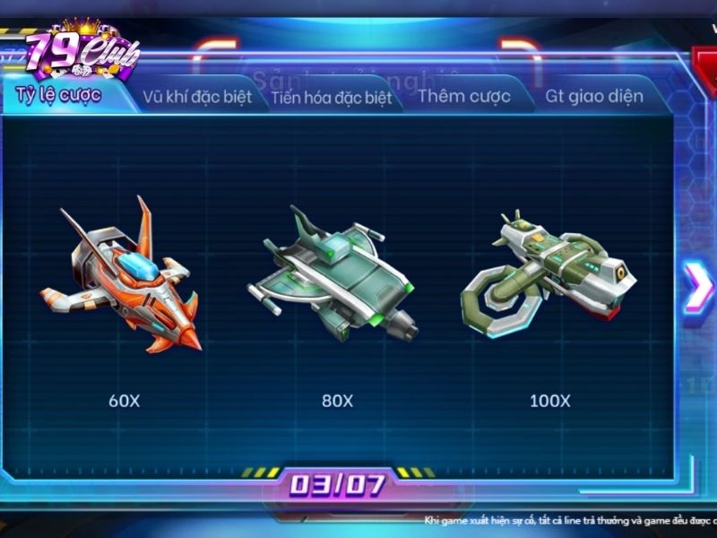 danh sach muc tieu can tieu diet trong ban ca vu tru